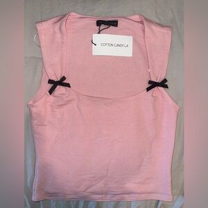 Cottoncandy Top M/ Petal Pink. Never Worn with tags
